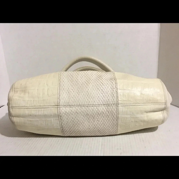 Furla snake skin/ Embossed leather tote handbag - Picture 3 of 8